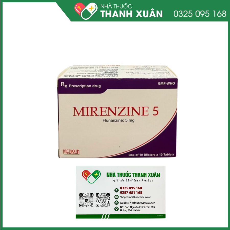 Mirenzine 5 điều trị cơn đau nửa đầu